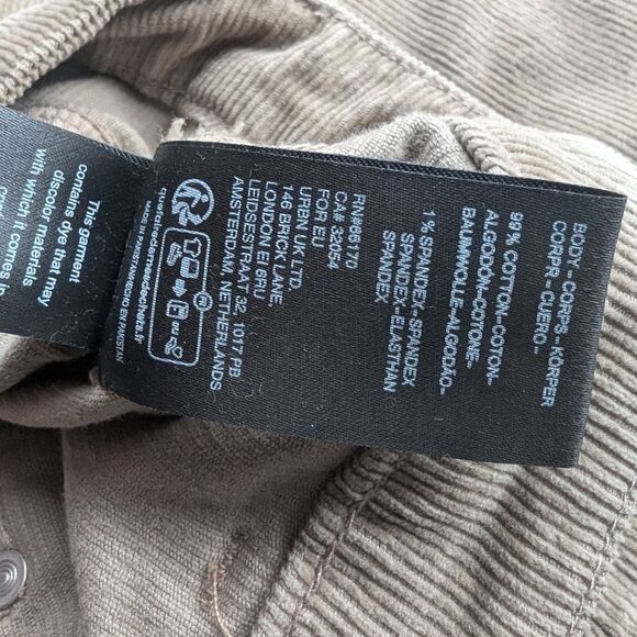 Urban Outfitters beige corduroy flare pants size 6 nwot - Picture 4 of 8